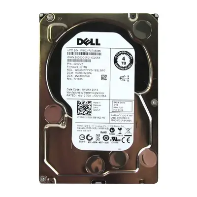 0202V7 Dell 4TB 6Gb/s SAS 7200 3.5-Inch Hard Drive