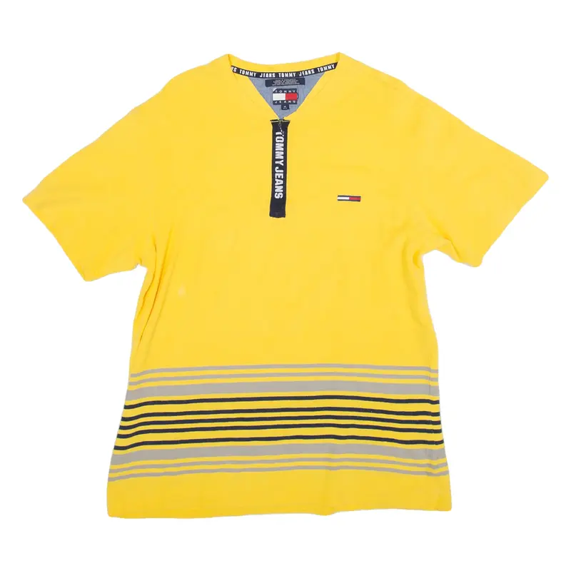 TOMMY JEANS Mens T-Shirt Yellow M