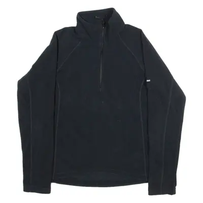 BERGHAUS Womens Fleece Black 1/4 Zip UK 12