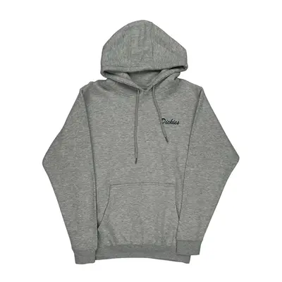 Dickies Graphic Hoodie - Small Grey Cotton Blend