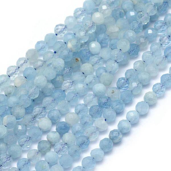 Natural Aquamarine Beads Strands