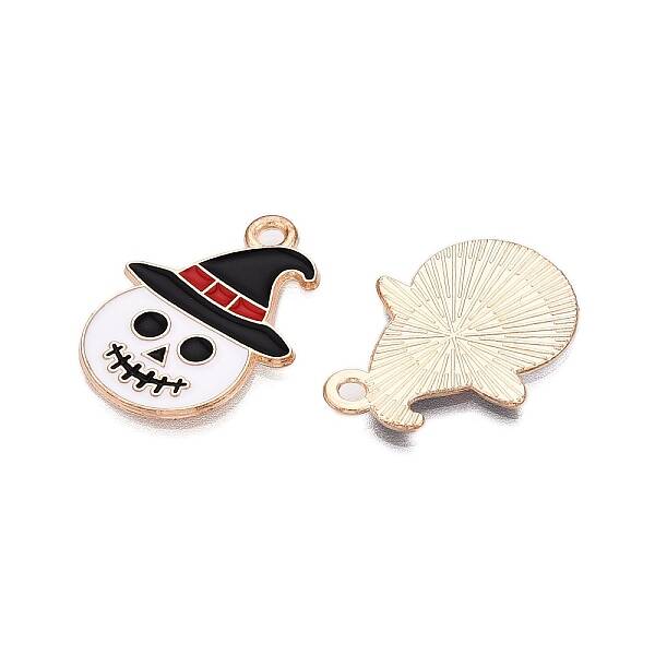 Halloween Theme Alloy Enamel Pendants