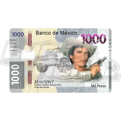 Chalino Sanchez Peso Sticker for Debit Credit Ebt