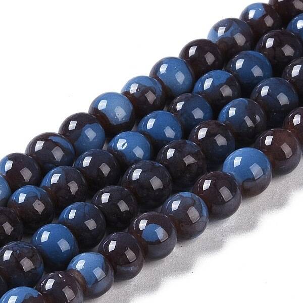 Baking Paint Glass Bead Strands