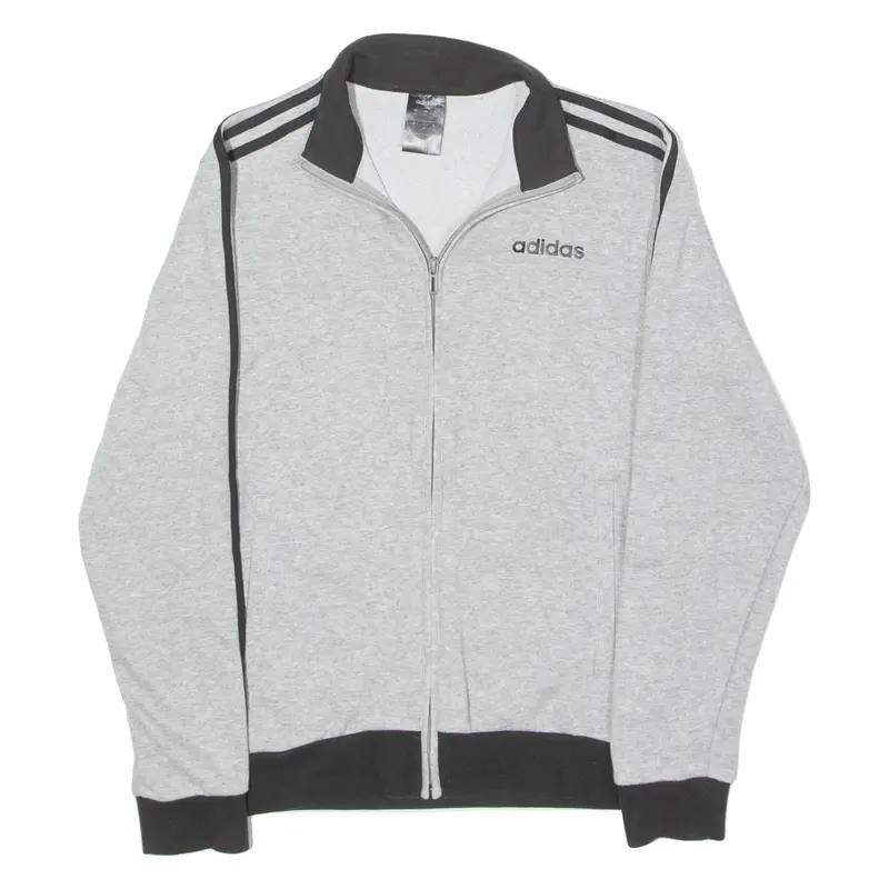 ADIDAS Mens Track Jacket Grey XS