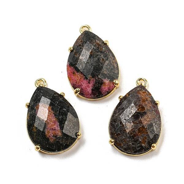Natural Rhodonite Pendants
