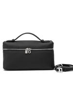 Women's Solid Color Zipper Handbags, Fashionable Handbag with Detachable Strap, Casual Versatile Crossbody Bag for Daily Used...