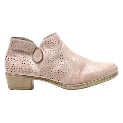 RIEKER Ankle Boots Pink Synthetic Womens UK 6