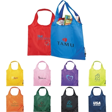 50 Custom Bungalow Foldaway Shopper Tote - Polyester