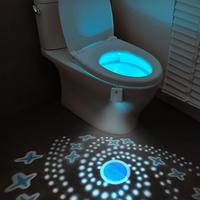 USB Rechargeable Toilet Light, Human Body Sensor Light, RGB Color Changing Toilet Night Light, 1 Count Toilet Ambient USB LED...