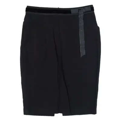 WHISTLES Womens Pencil Skirt Black Knee Length UK 8