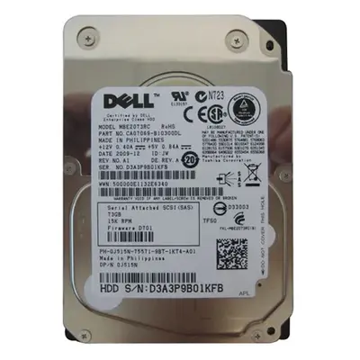 J515N Dell 73GB 6Gb/s SAS 15000 2.5-inch 16MB Hard Drive