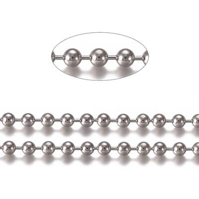 Tarnish Resistant 3.28 Feet 304 Stainless Steel Ball Chains