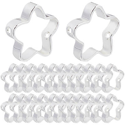 100Pcs Rack Plating Brass Bead Frames