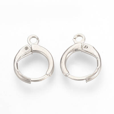 Brass Huggie Hoop Earring Findings