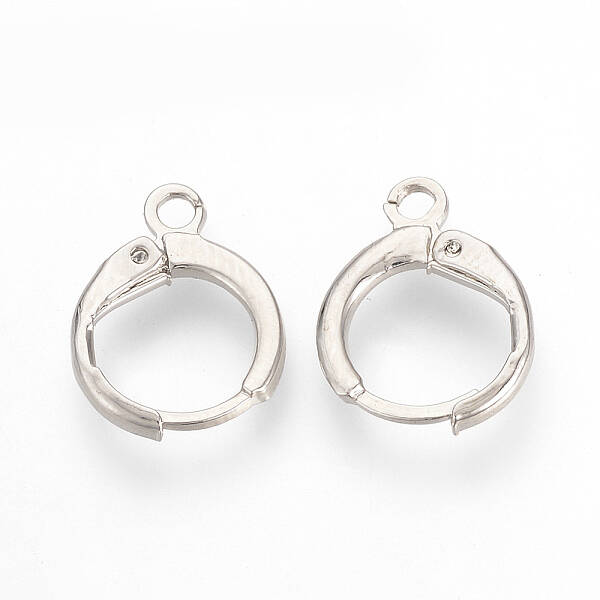 Brass Huggie Hoop Earring Findings
