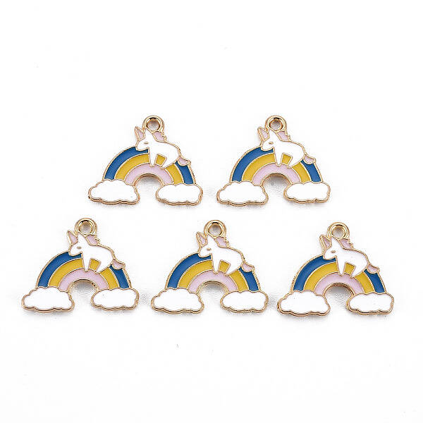 Alloy Enamel Pendants