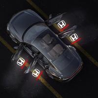 2 piece LED Car Door Projector Light Welcome Courtesy Ghost Shadow Lamp Accessories for Honda Accord Elysion Odyssey SPIRIOR