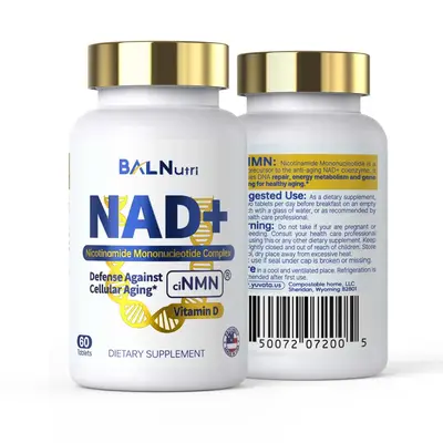 BALNutri NAD+  for Skin Aging Support, Energy and Focus, Collagen adds structural protein support, aidingskin and connective ...