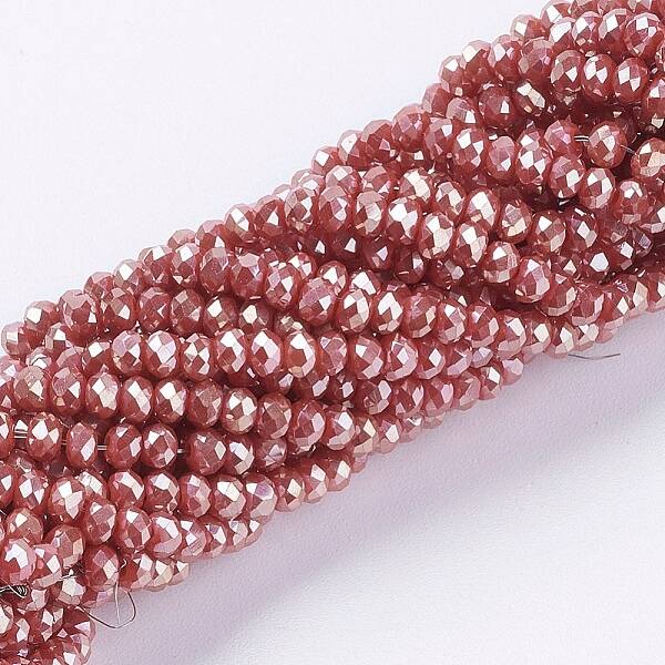 Electroplate Glass Beads Strands