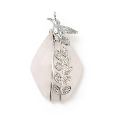 Natural Rose Quartz Pendants