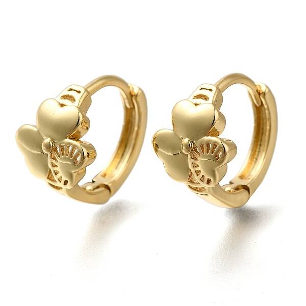 Rack Plating Brass Hoop Earrings