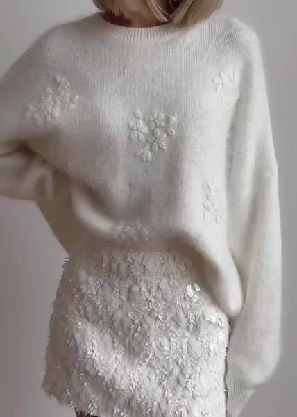 Textured Knit Sweater