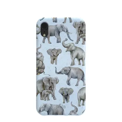 Powder Blue Elephant Parade iPhone XR Case