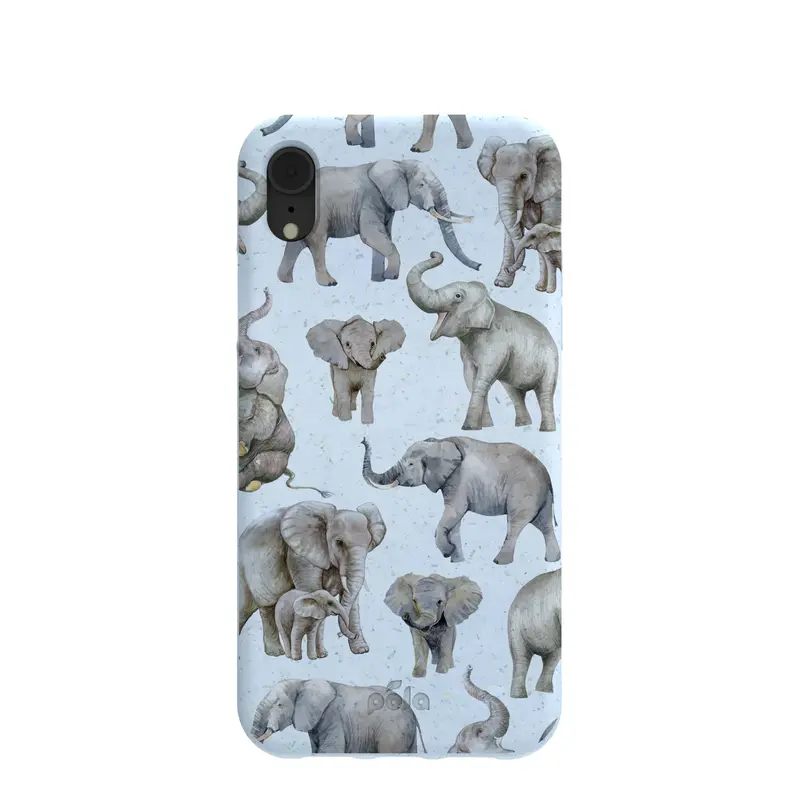 Powder Blue Elephant Parade iPhone XR Case