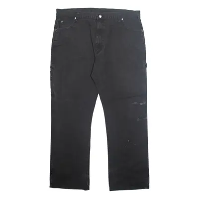 DICKIES Carpenter Cargo Mens Trousers Grey Regular Straight W40 L32