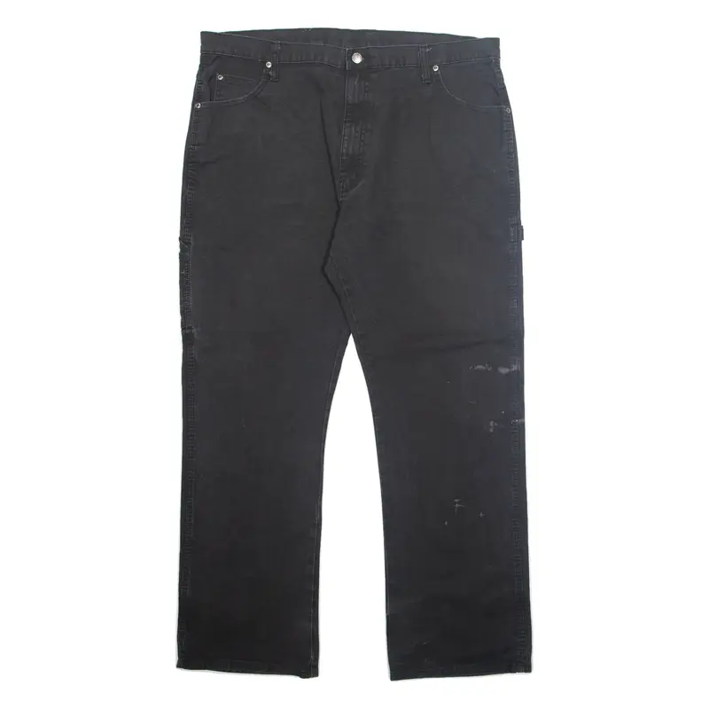 DICKIES Carpenter Cargo Mens Trousers Grey Regular Straight W40 L32