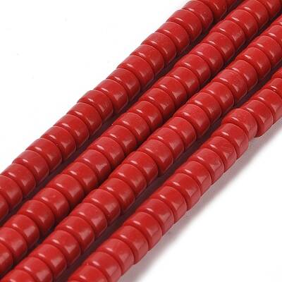 Dyed Synthetic Coral Beads Strands