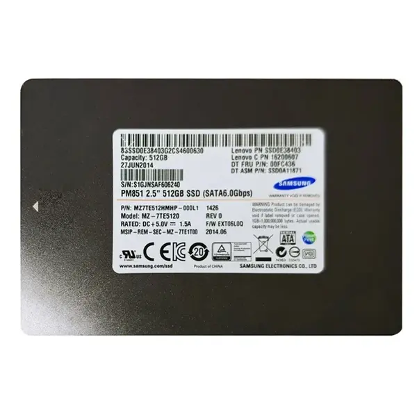 SSD0A11871 Lenovo 512GB SATA 6GB/s 2.5-Inch Internal Solid State Drive