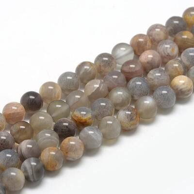 Natural Black Sunstone Beads Strands
