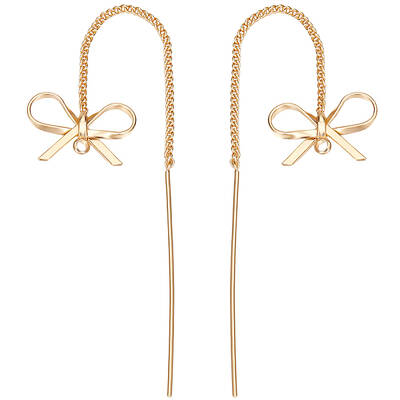 10Pcs Brass Chains Stud Earring Findings