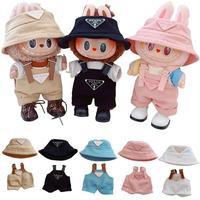 17cm Labubu Accessories Suit Labubu Clothing Set, Hat &Overalls Set for , Cute Clothes for Labubu Dress up Unique Style