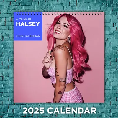 Halsey 2025 Music Calendar, 12-month Celebrity Wall Calendar, Fan Gift