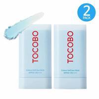 (2 Pack) TOCOBO Cotton Soft Sun Stick SPF50+ PA++++ Smooth Invisible Matte Finish 19g x 2 Packs Facial