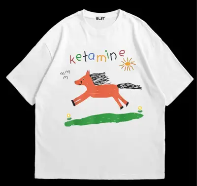 Ketamine Pony Nurse Meme T-Shirt Cotton Menswear Streetwear