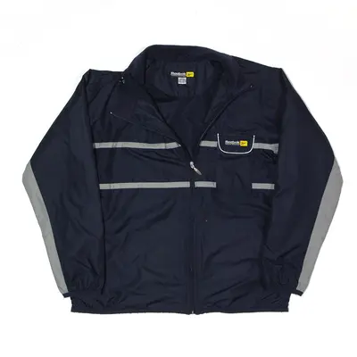 REEBOK Windbreaker Jacket Blue Mens M
