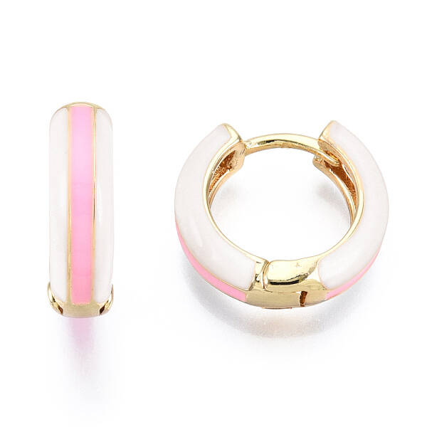 Brass Huggie Hoop Earrings