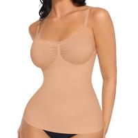 FeelinGirl Tummy Control Cami Tanks Seamless Camisole Tops Womenswear Spaghetti Strap  Live Only Basic Comfort Sleeveless