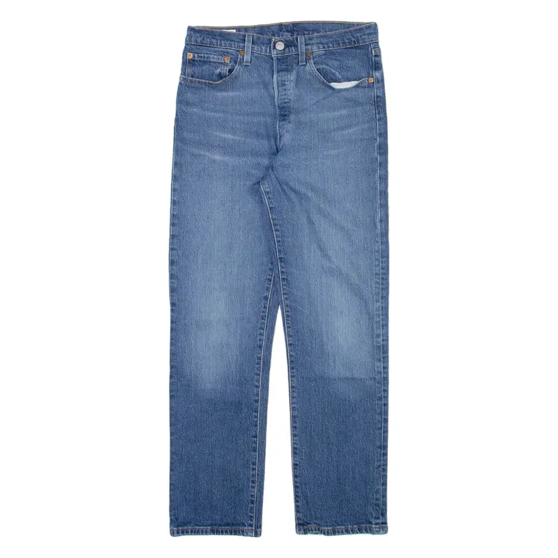 LEVI'S 501 BIG E Jeans Womens Blue Regular Straight W28 L28