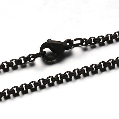 304 Stainless Steel Box Chain  Necklaces