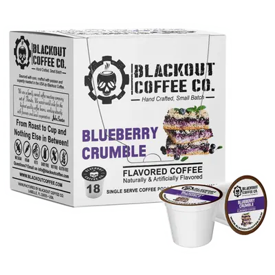 Keurig Coffee Pod Blueberry Crumble Flavored Coffee Pods 18CT