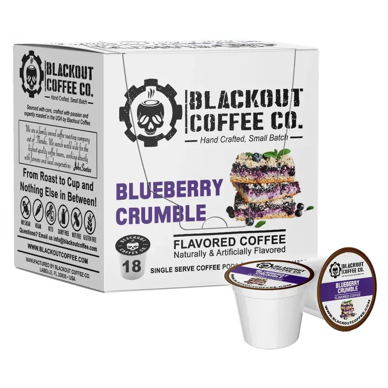 Keurig Coffee Pod Blueberry Crumble Flavored Coffee Pods 18CT