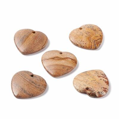 Natural Picture Jasper Pendants
