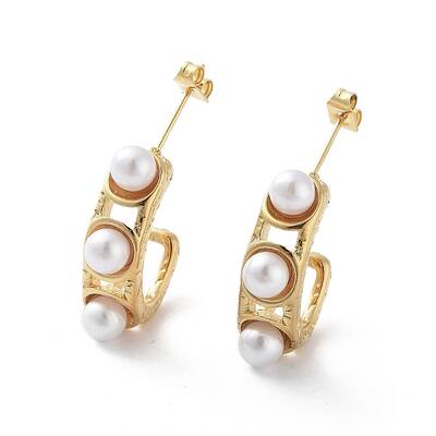 PVD Vacuum Plating 304 Stainless Steel Stud Earrings