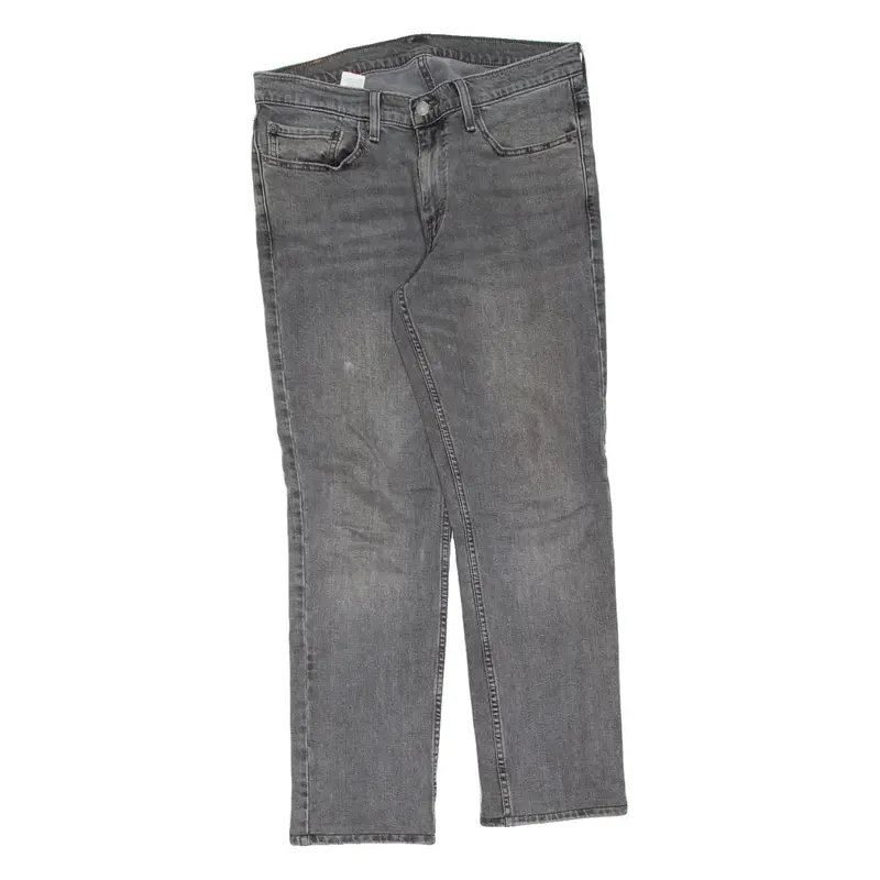 LEVI'S 511 Jeans Mens Grey Slim Straight Stone Wash W32 L30