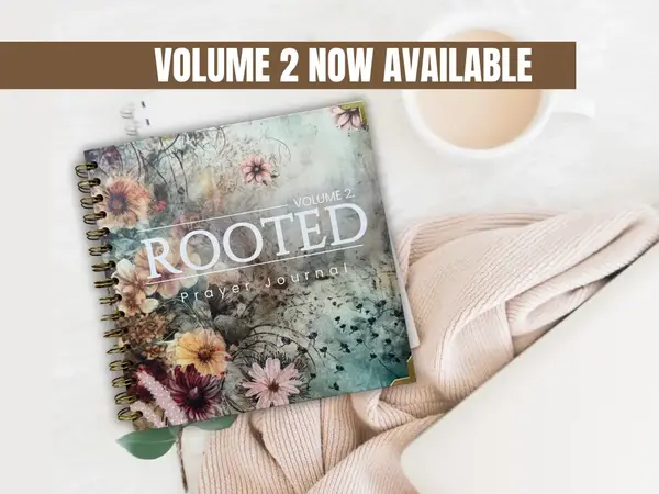 Rooted Prayer Journal Volume 2 - Hard Cover Coil Bound Limited Edition Full Color Devotional Notebook for Spiritual Growth